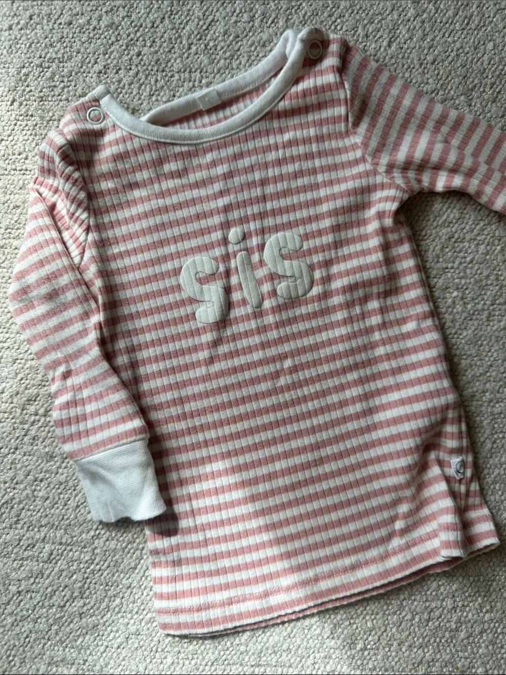 MORI Baby Pink & White Striped Set
